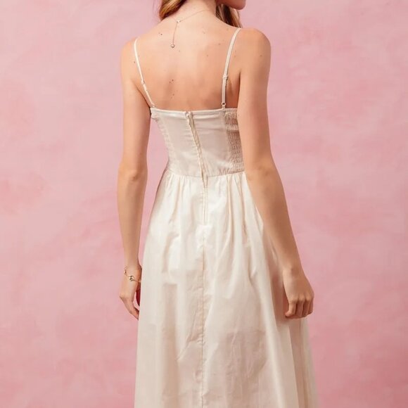 SO ME Smocked Sleeveless Casual Everyday Dress With‎ Slit - Picture 10 of 10